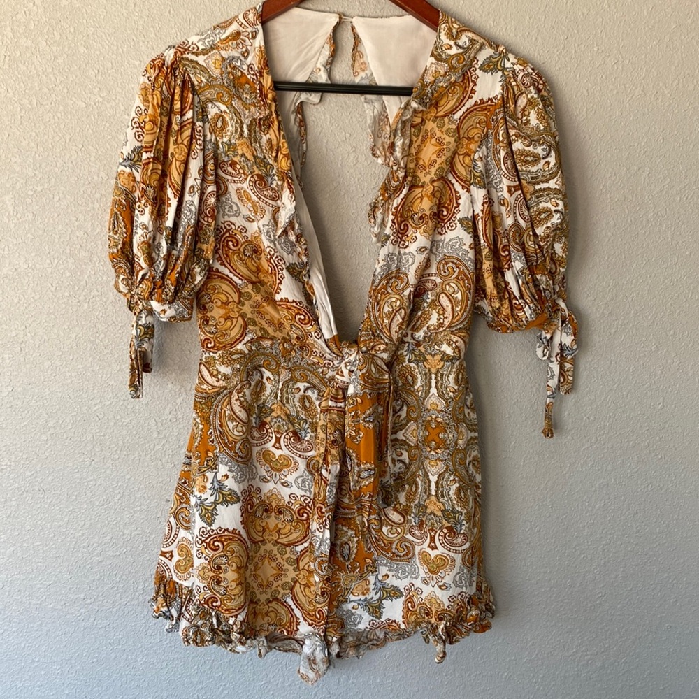 Selfie Leslie boho pattern romper play suit